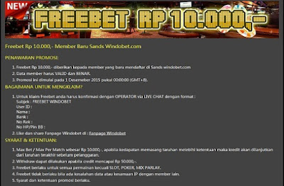 Freebet Windobet.com