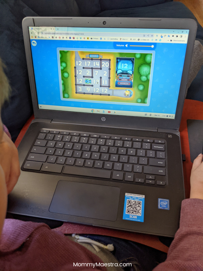 Game-based math lesson that teaches numbers 11-20 on Homeschool+