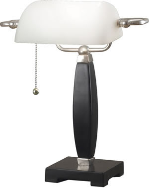 Kenroy Home 20680BL 1 Light Blaine Bankers Lamp