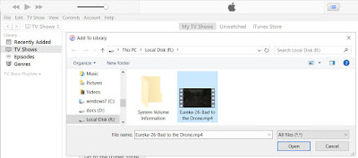 Adding file to iTunes