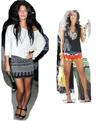 Jessica Szohr loves her Tribal Print and has often been spotted wearing the 