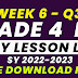 WEEK 6 GRADE 4 DAILY LESSON LOG Q3