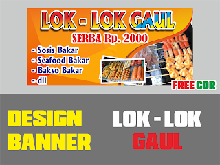 Download Desain Banner Lok-Lok Gaul Format CDR, SVG, AI, EPS