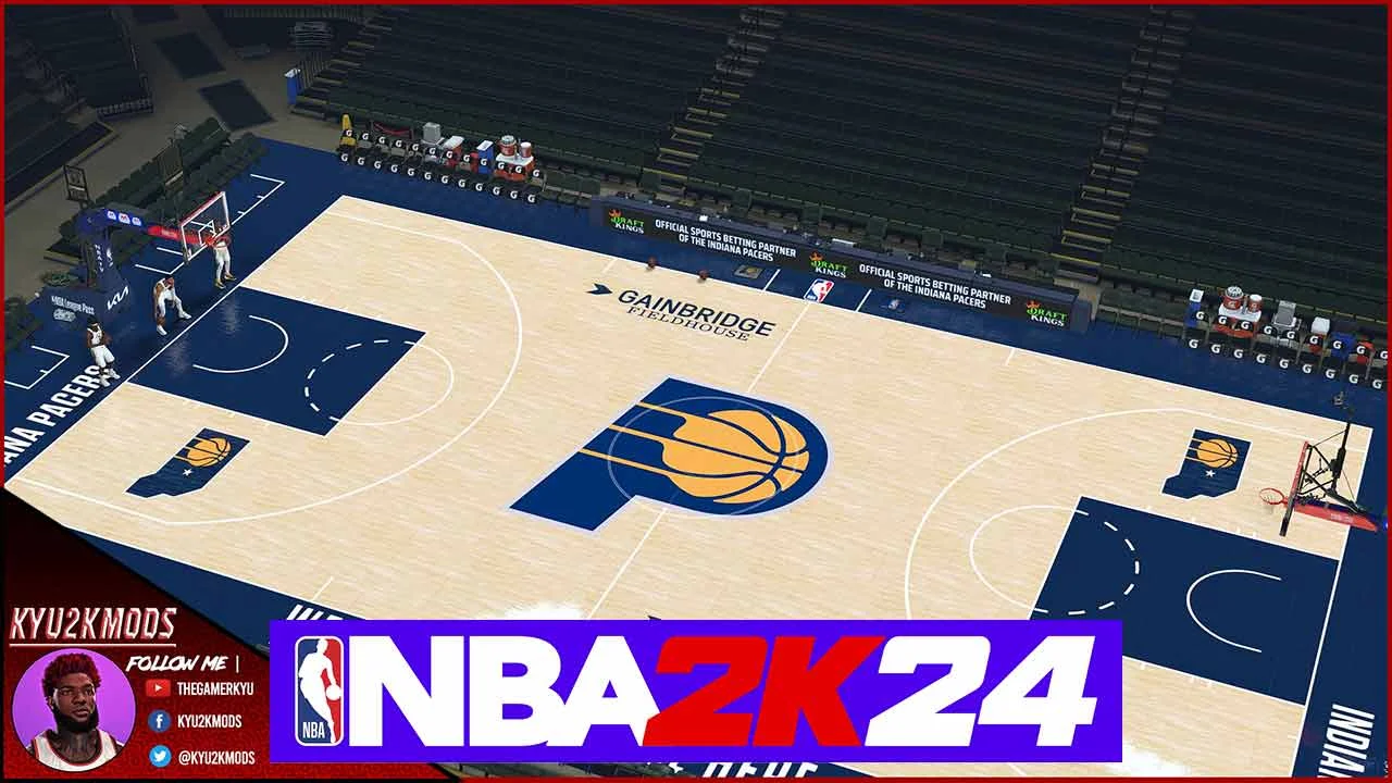 NBA 2K24 Indiana Pacers 2024 Court