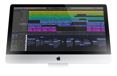 screen shot of  Logic Pro X on iMac