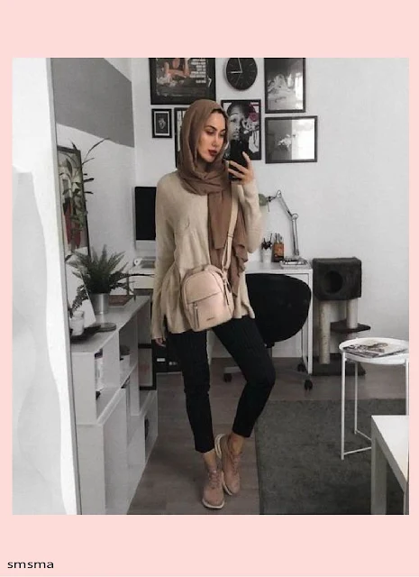 ملابس كاجوال للمحجبات.موديلات  شتاء 2020