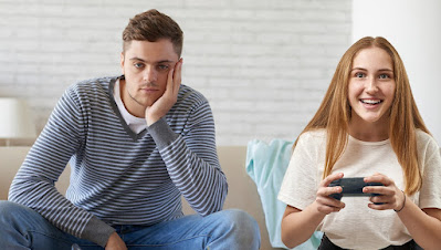 Spouse Sits In Quiet Anguish As Wife's Mario Bounces Into Same Magma Pit multiple Times