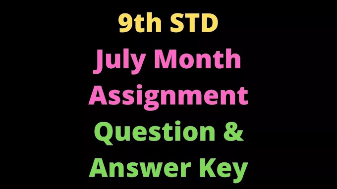 9th English July Month Assignment Answers