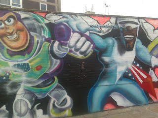 hero street graffiti art