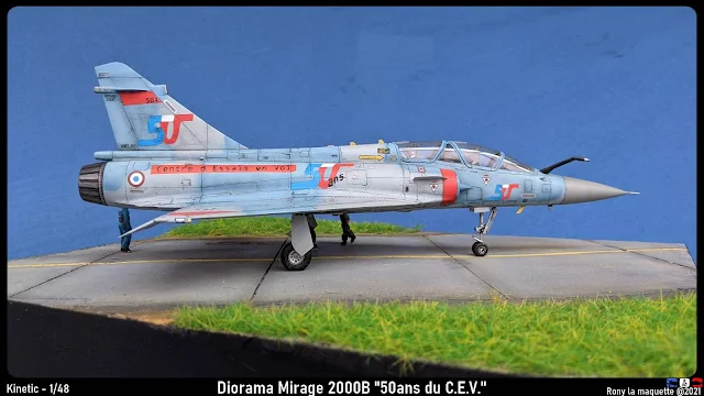 Diorama Mirage 2000B "50ans du C.EV".