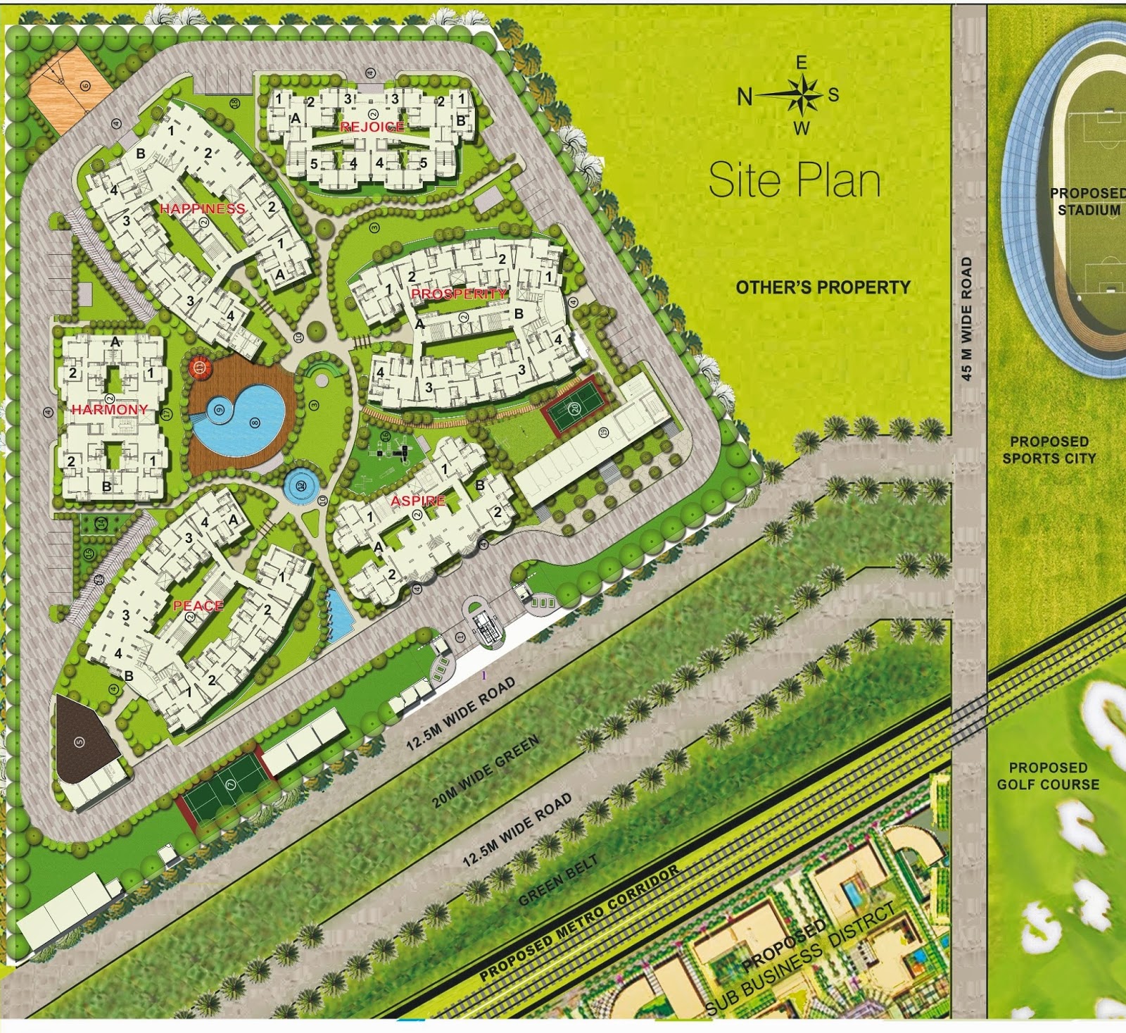 Sikka Karmic Greens Master Plan