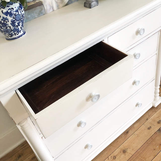 lilyfield life hand painted white drawers