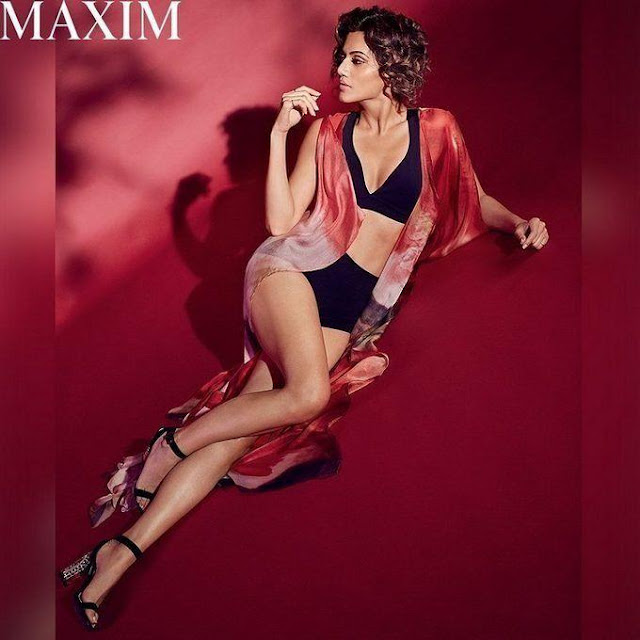 Taapsee Pannu Sexy Legs Pic for Maxim India Magazine October 2017