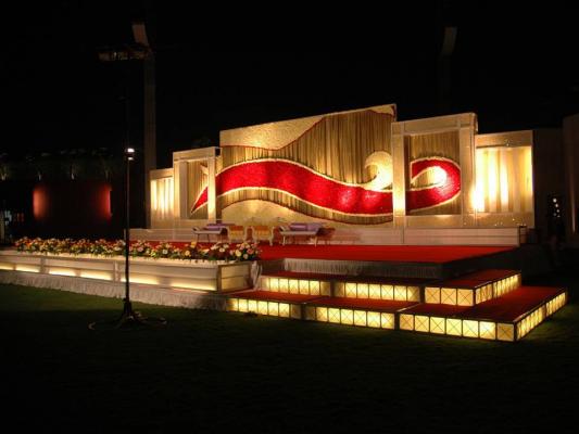 south indian wedding stage