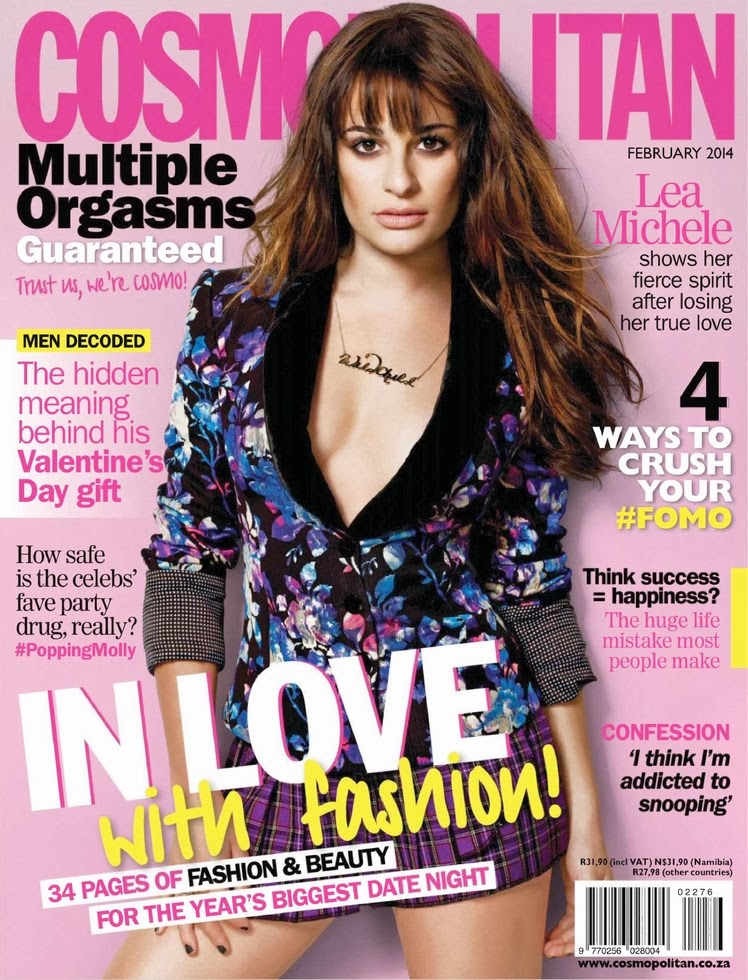 Magazine Photoshoot : Lea Michele Photoshot For Cosmopolitan Magazine South Africa February 2014