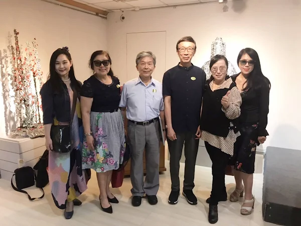 ▲貴賓們表達了對許文融作品的高度評價，還讚賞了展覽主題「如是」的深刻內涵。（記者林明佑翻攝）