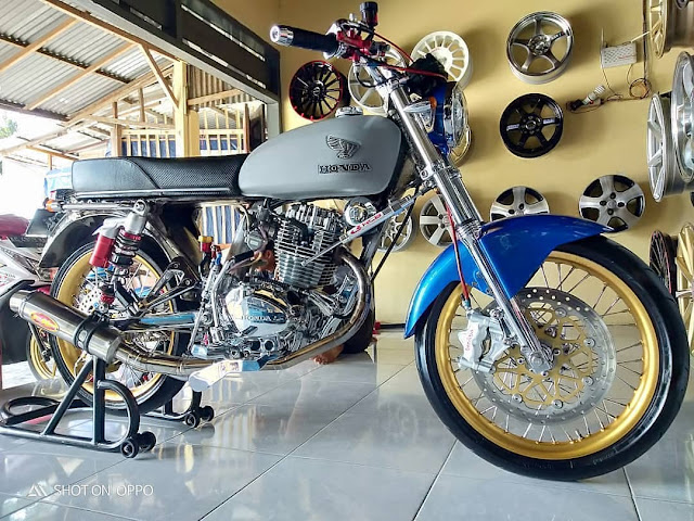  Gambar HD Modifikasi CB 100 Warna Putih Terbaru