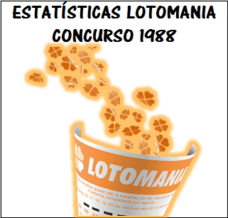 Estatísticas lotomania 1988 análises das dezenas