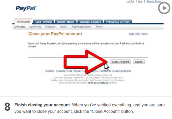 Cara Tutup Akaun Paypal