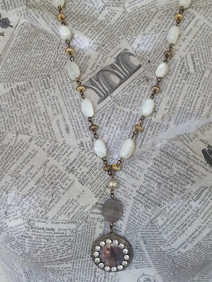 Victorian assemblage necklace