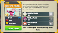 Dragon Mania Legends Foxglove Dragon Codex Entry