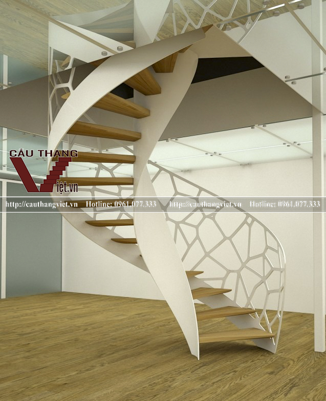 Cầu thang xoắn ốc bằng sắt inox và những nguyên tắc trong thiết kế