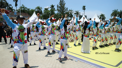 Pawai Obor Pangkalpinang Asian Para Games 2018