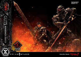 Berserk - Guts in Bersrk Armor Rage Edition y Unleash Edition Statues de Prime 1 Studio