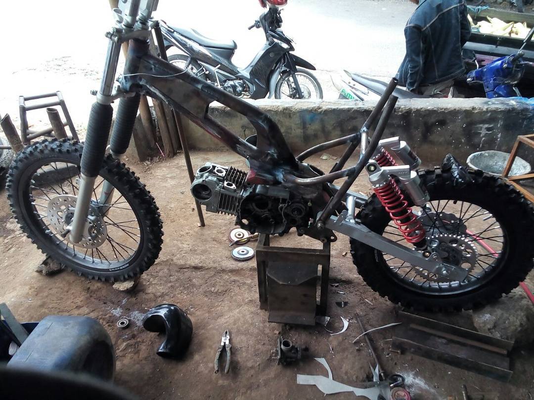 Kumpulan Gambar Rangka Grasstrack Bebek Standar Jupiter F1zr Buat