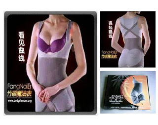 KORSET PELANGSING PERUT BADAN ALAMI BAJU NATURAL BAMBOO SLIMMING SUIT