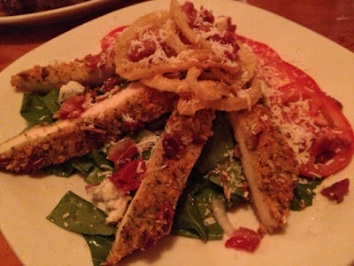 Pecan-crusted chicken at Carinos