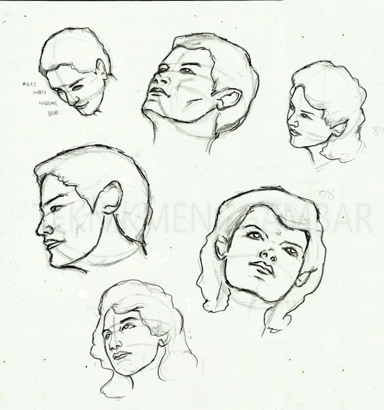 Cara Menggambar Sketsa Wajah