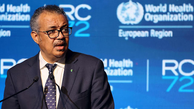 Director-General of the World Health Organisation (WHO) Tedros Adhanom Ghebreyesus.