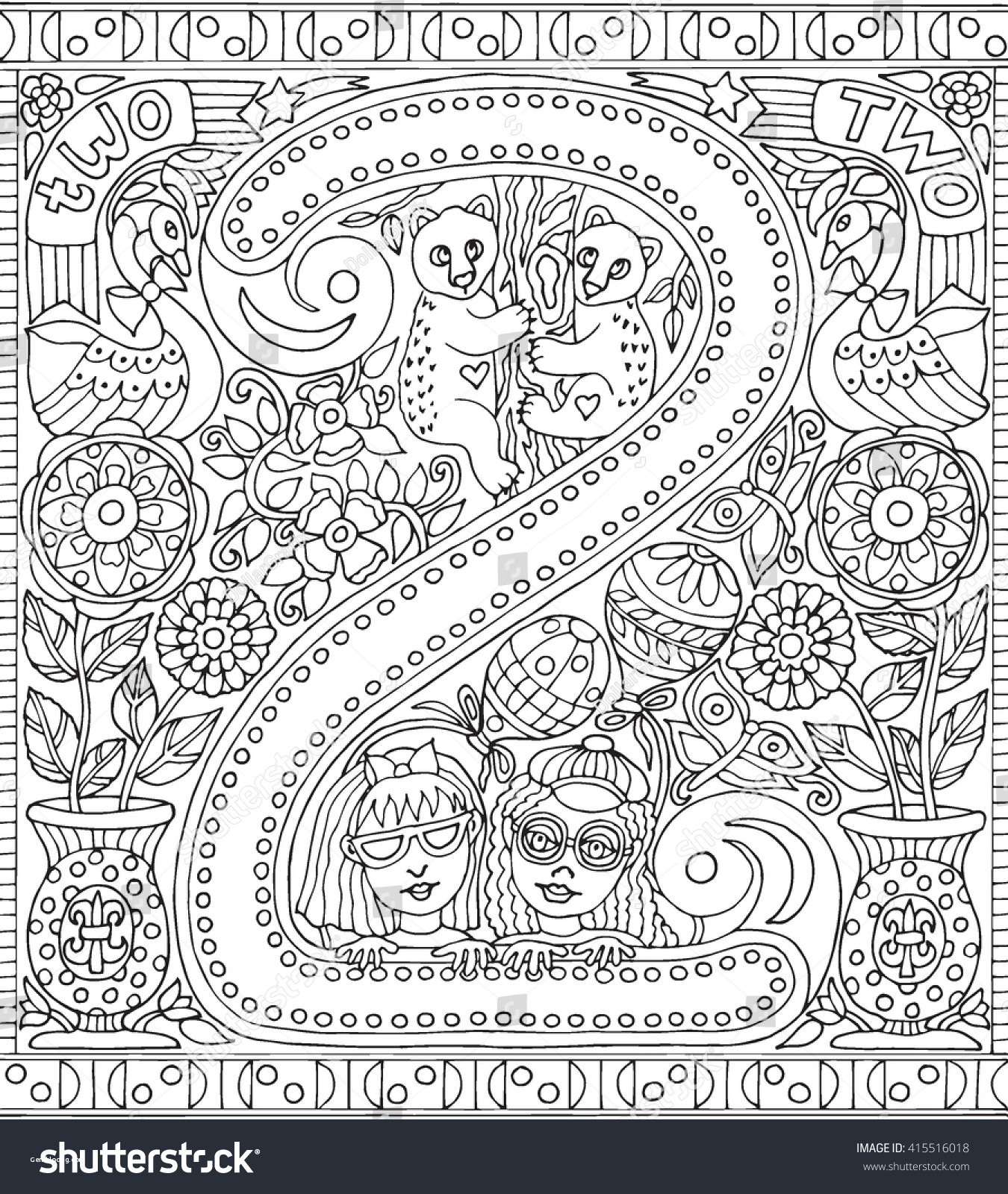 Coloring Pages For Adults With Numbers