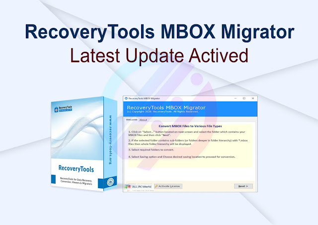 RecoveryTools MBOX Migrator Latest Update Activated