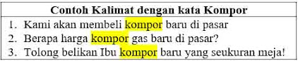 27 Contoh kalimat kompor di Bahasa Indonesia dan Pengertiannya