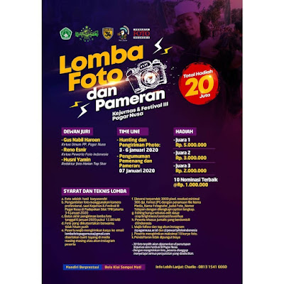 Lomba Foto Dan Pameran Kejurnas & Festival III Pagar Nusa Berhadiah Total 20 Juta