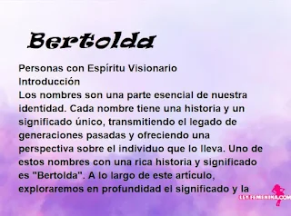 significado del nombre Bertolda