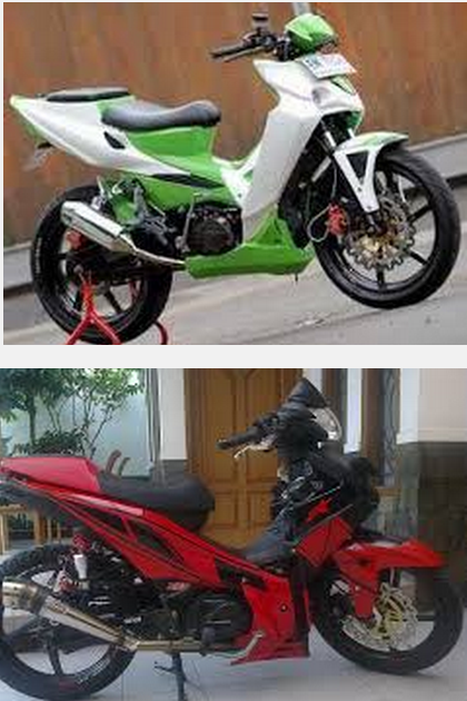 Modifikasi motor honda revo fit absolute 110 100cc road race keren terbaru 2014