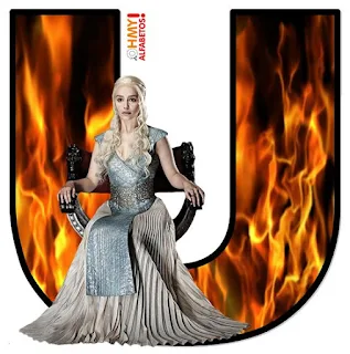 Abecedario con Daenerys. Daenerys Alphabet.