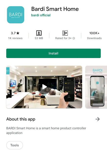 Aplikasi Bardi Smart Home