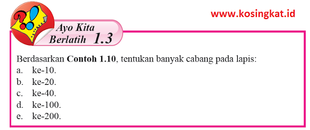 kunci jawaban matematika kelas 8 halaman 20 ayo kita berlatih 1.3