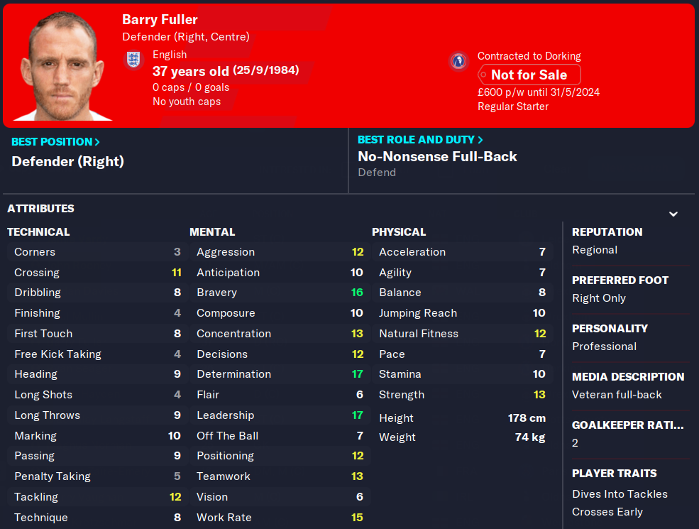 FM23 Barry Fuller