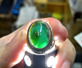 Cincin Batu Bacan Palamea BC115 Proses Rawatan Ikatan Perak