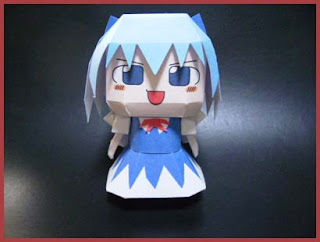 Touhou Project Cirno Papercraft