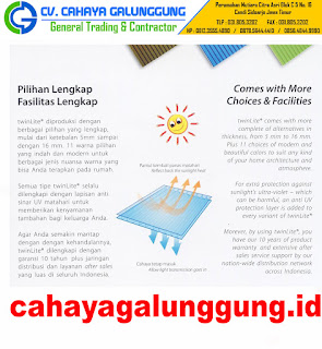 Harga Polycarbonate Twinlite 2016