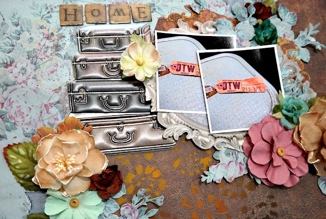 Home by Dana Tatar for Scraps of Darkness - May Attic Finds Kit - Closeup