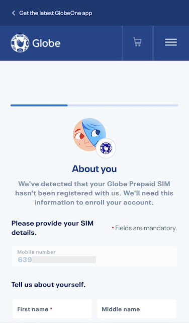 Globe SIM CARD Registration Philippines