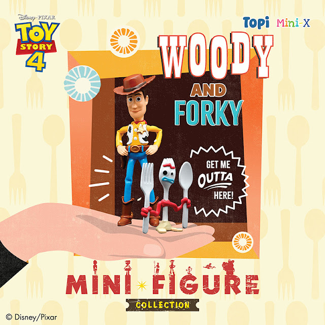 Woody, Forky, Daisy, Topi, Hong Kong, Disney Toy Story Mini Figure Collection