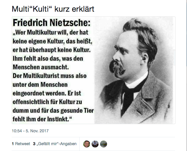 Zitatforschung Wer Multikultur Will Der Hat Keine Eigene